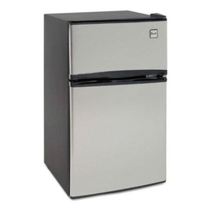 Picture of Counter-Height 3.1 Cu. Ft Two-Door Refrigerator/Freezer, Black/Stainless SteelAVA-RA31B3S