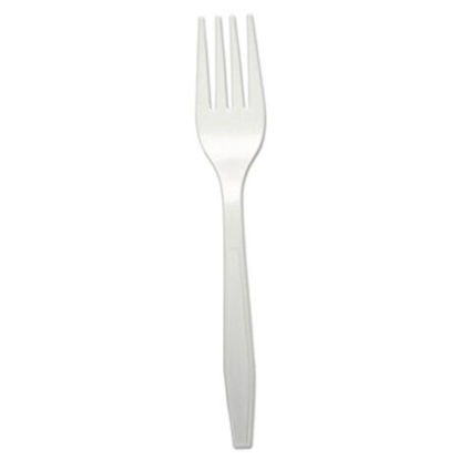 Picture of Heavyweight Polypropylene Cutlery, Fork, White, 1000/CartonBWK-FORKHWPPWH