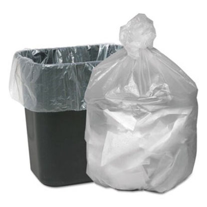 Picture of Waste Can Liners, 16 gal, 6 microns, 24" x 31", Natural, 1,000/CartonWBI-GNT2433