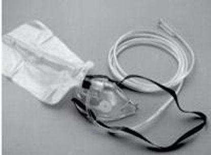 Picture of NonRebreather Oxygen Mask Salter Labs® Elongated Style Adult One Size Fits Most Adjustable Head Strap8140-7-50