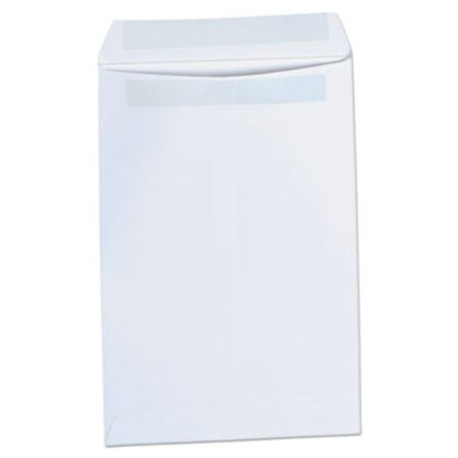 Picture of Self-Stick Open-End Catalog Envelope, #1, Square Flap, Self-Adhesive Closure, 6 x 9, White, 100/BoxUNV-42100