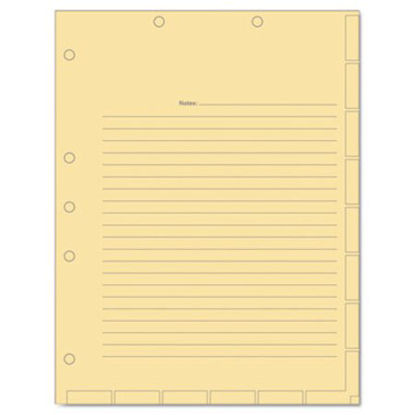 Picture of Medical Chart Index Divider Sheets, 11 x 8.5, Manila, 400/BoxTAB-54519