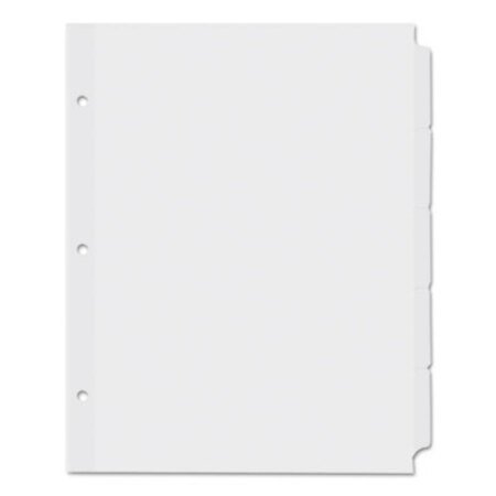 Picture of Self-Tab Index Dividers, 5-Tab, 11 x 8.5, White, 36 SetsUNV-20835