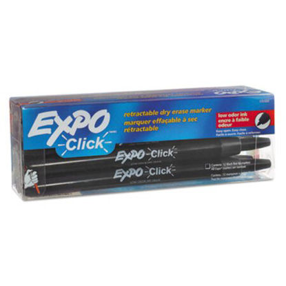 Picture of Click Dry Erase Marker, Fine Bullet Tip, Black, DozenSAN-1751669