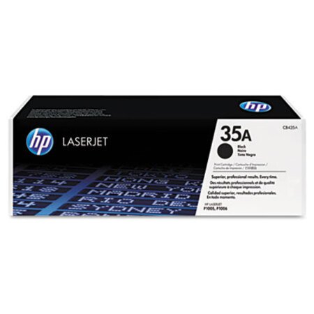 Picture of HP 35A, (CB435A) Black Original LaserJet Toner CartridgeHEW-CB435A