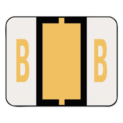 Picture of A-Z Color-Coded End Tab Filing Labels, B, 1 x 1.25, White, 500/RollSMD-67072