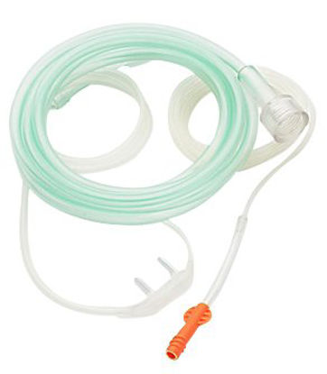Picture of ETCO2 Nasal Sampling Cannula with O2 Delivery With Oxygen Delivery Microstream® CapnoLine® Adult Curved Prong / NonFlared Tip989803179101