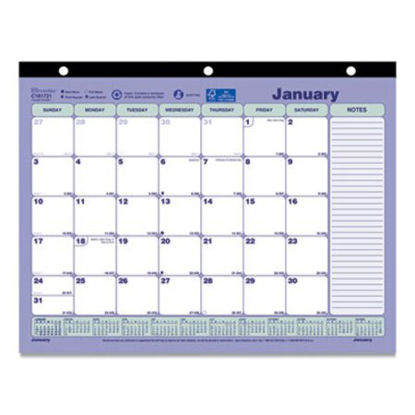 Picture of Monthly Desk Pad Calendar, 11 x 8.5, 2022RED-C181721