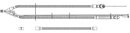 Picture of LTV Series Ventilator Circuit Corrugated Tube 66 Inch Tube Dual Limb Adult Without Bag Single Patient Use15091-103