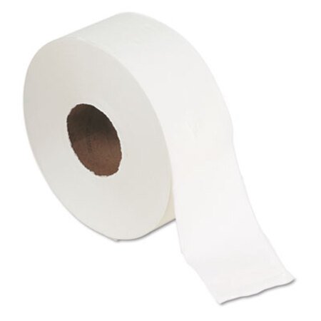 Picture of Jumbo Jr. Bath Tissue Roll, Septic Safe, 2-Ply, White, 1000 ft, 8 Rolls/CartonGPC-13728