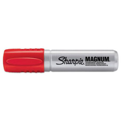 Picture of Magnum Permanent Marker, Broad Chisel Tip, RedSAN-44002