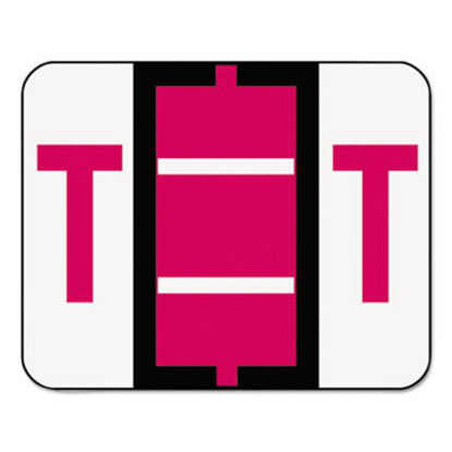 Picture of A-Z Color-Coded End Tab Filing Labels, T, 1 x 1.25, White, 500/RollSMD-67090