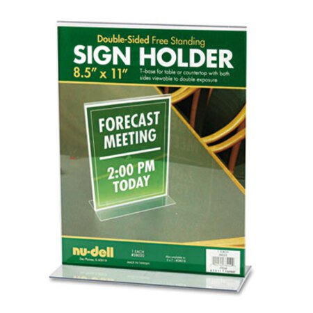 Picture of Acrylic Sign Holder, 8 1/2 x 11, ClearNUD-38020