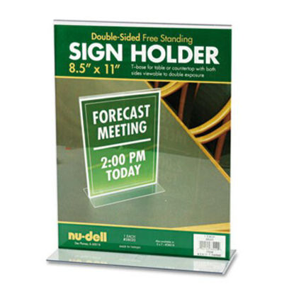 Picture of Acrylic Sign Holder, 8 1/2 x 11, ClearNUD-38020