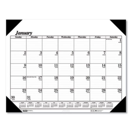 Picture of Recycled Workstation-Size One-Color Monthly Desk Pad Calendar, 18.5 x 13, 2022HOD-0124
