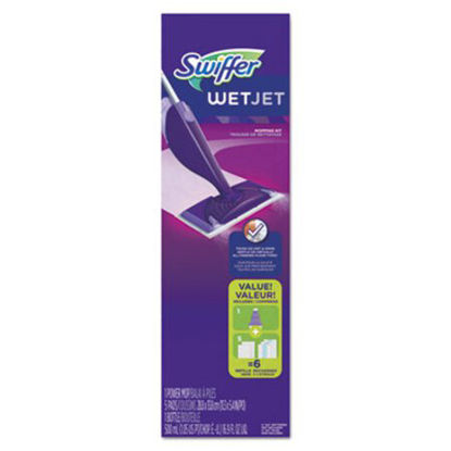 Picture of WetJet Mop, 11 x 5 White Cloth Head, 46" Purple/Silver Aluminum/Plastic Handle, 2/CartonPGC-92811CT