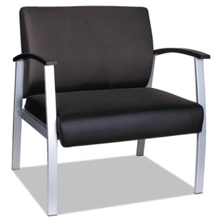 Picture of Alera metaLounge Series Bariatric Guest Chair, 30.51" x 26.96" x 33.46", Black Seat/Back, Silver BaseALE-ML2219