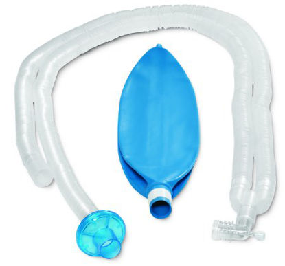 Picture of Portex® Anesthesia Breathing Circuit Corrugated Tube 40 Inch Tube Dual Limb Adult 3 Liter Bag Single Patient Use370924