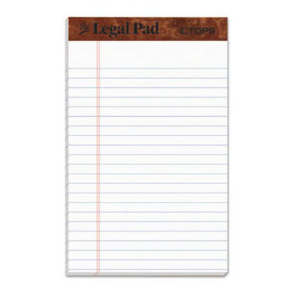 Picture of "The Legal Pad" Perforated Pads, Narrow Rule, 5 x 8, White, 50 Sheets, DozenTOP-7500