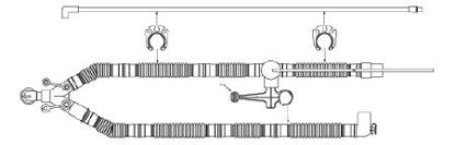 Picture of Ventilator Circuit Corrugated Tube 72 Inch Tube Dual Limb Adult Without Bag Single Patient Use0Y3770