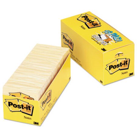 Picture of Original Pads in Canary Yellow, Cabinet Pack, 3 x 3, 90-Sheet, 18/PackMMM-65418CP