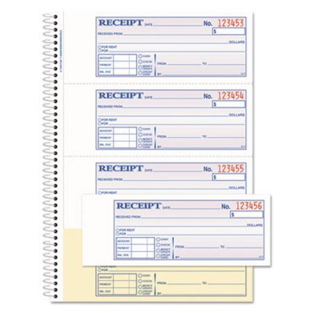 Picture of TOPS Money/Rent Receipt Book, 7 1/8 x 2 3/4, 2-Part Carbonless, 200 Sets/BookABF-SC1182