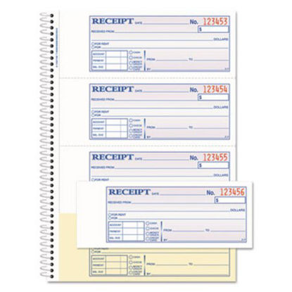 Picture of TOPS Money/Rent Receipt Book, 7 1/8 x 2 3/4, 2-Part Carbonless, 200 Sets/BookABF-SC1182