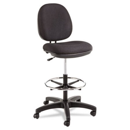 Picture of Alera Interval Series Swivel Task Stool, Supports Up to 275 lb, 23.93" to 33.26" Seat Height, Black FabricALE-IN4611