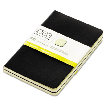 Picture of Idea Collective Journal, Wide/Legal Rule, Black Cover, 5.5 x 3.5, 40 Sheets, 2/PackTOP-56877