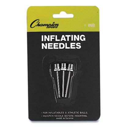Picture of Nickel-Plated Inflating Needles for Electric Inflating Pump, 3/PackCSI-INB