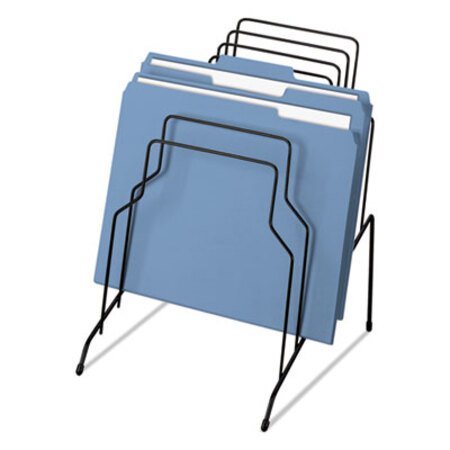 Picture of Wire Step File, 8 Sections, Letter to Legal Size Files, 10.13" x 12.13" x 11.19", BlackFEL-72614