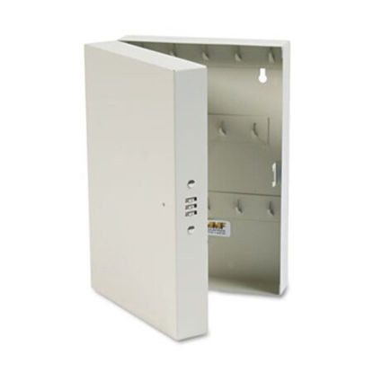 Picture of Hook-Style Key Cabinet, 28-Key, Steel, Putty, 7-3/4"w x 3-1/4"d x 11-1/2"hMMF-201202889