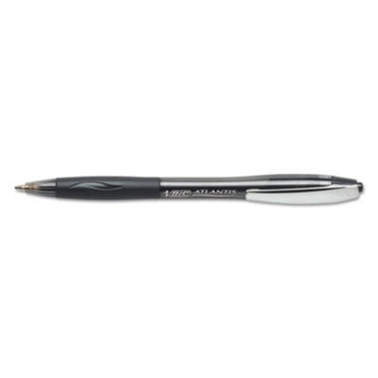 Picture of Atlantis Original Ballpoint Pen, Retractable, Medium 1 mm, Black Ink, Black Barrel, DozenBIC-VCG11BK