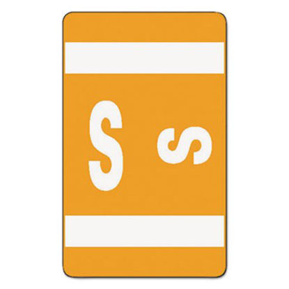 Picture of AlphaZ Color-Coded Second Letter Alphabetical Labels, S, 1 x 1.63, Orange, 10/Sheet, 10 Sheets/PackSMD-67189