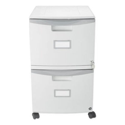 Picture of Two-Drawer Mobile Filing Cabinet, 14.75w x 18.25d x 26h, GraySTX-61310B01C
