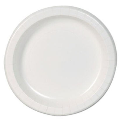 Picture of Basic Paper Dinnerware, Plates, White, 8.5" dia, 125/Pack, 4/CartonDXE-DBP09WCT