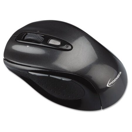 Picture of Wireless Optical Mouse with Micro USB, 2.4 GHz Frequency/32 ft Wireless Range, Gray/BlackIVR-61025