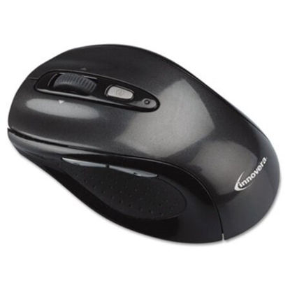 Picture of Wireless Optical Mouse with Micro USB, 2.4 GHz Frequency/32 ft Wireless Range, Gray/BlackIVR-61025