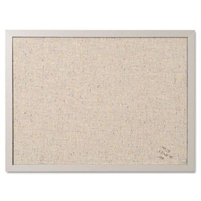 Picture of Designer Fabric Bulletin Board, 24X18, Gray Fabric/Gray FrameBVC-FB0470608