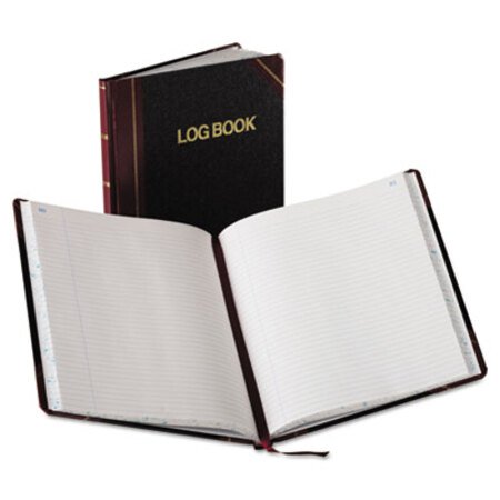 Picture of Log Book, Record Rule, Black/Red Cover, 150 Pages, 10 3/8 x 8 1/8BOR-G21150R