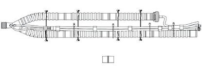 Picture of LTV Series Ventilator Circuit Expandable Tube 180 Inch Tube Dual Limb Adult Without Bag Single Patient Use For use with CareFusion Revel Ventilator and LTV 120019189-001