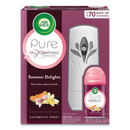 Picture of Freshmatic Life Scents Starter Kit, Summer Delights, 5.89 oz Aerosol Spray, 4/CartonRAC88410