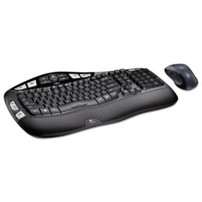 Picture of MK550 Wireless Wave Keyboard + Mouse Combo, 2.4 GHz Frequency/30 ft Wireless Range, BlackLOG-920002555
