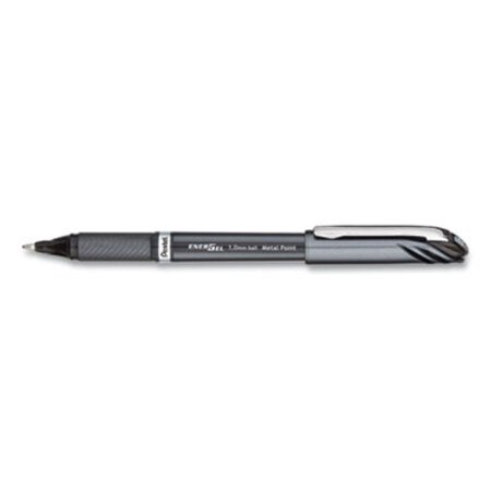Picture of EnerGel NV Gel Pen, Stick, Bold 1 mm, Black Ink, Black Barrel, DozenPEN-BL30A