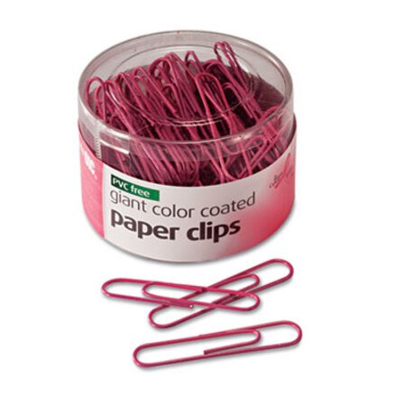Picture of Pink Coated Paper Clips, Jumbo, Pink, 80/PackOIC-08908