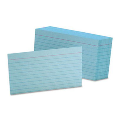 Picture of Ruled Index Cards, 3 x 5, Blue, 100/PackOXF-7321BLU