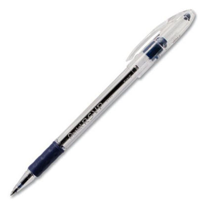 Picture of R.S.V.P. Ballpoint Pen, Stick, Fine 0.7 mm, Blue Ink, Clear/Blue Barrel, DozenPEN-BK90C