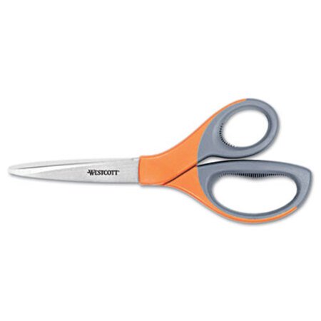 Picture of Elite Series Stainless Steel Shears, 8" Long, 3.5" Cut Length, Orange Straight HandleACM-41318