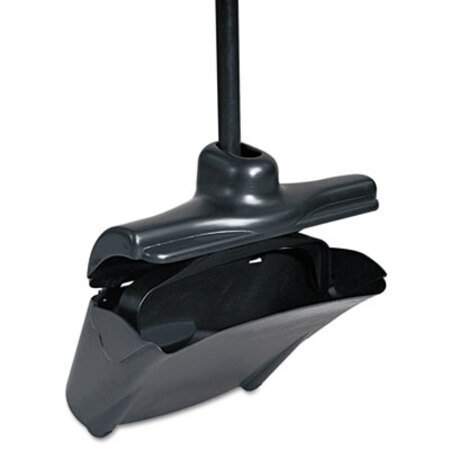 Picture of Lobby Pro Upright Dustpan, w/Cover, 12 1/2"W, Plastic Pan/Metal Handle, BlackRCP-253200BLA