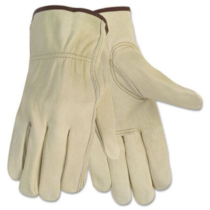Picture of Economy Leather Driver Gloves, Large, Beige, PairCRW-3215L